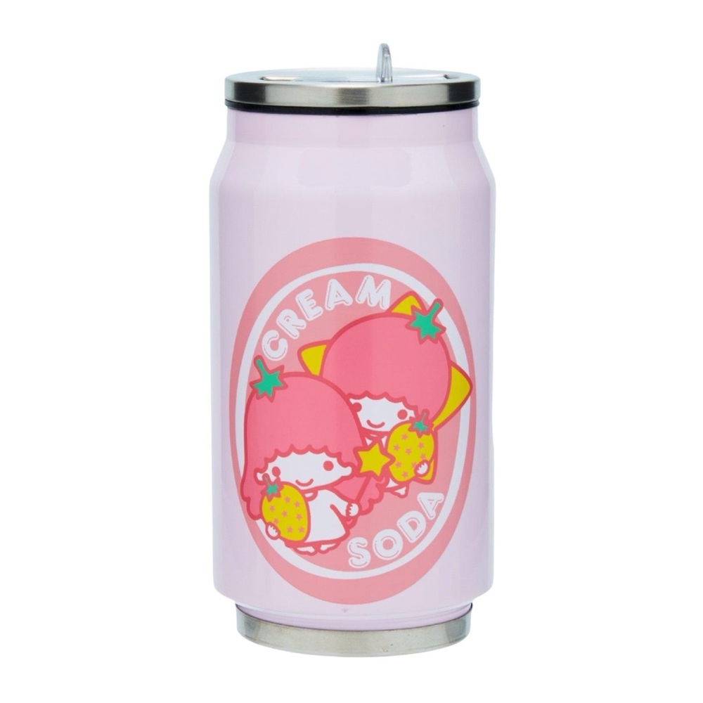 NEW Sanrio Little Twin Stars Cream Soda Can Water Bottle